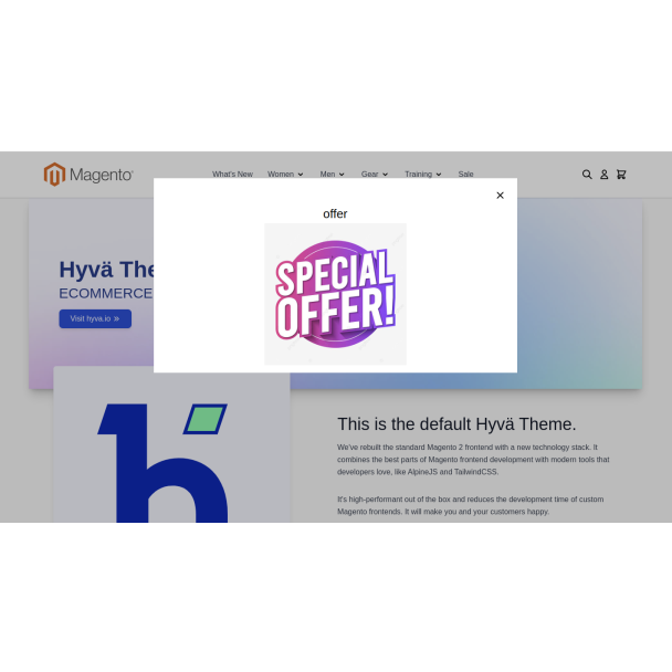 Offer PopUp Hyva Compatible